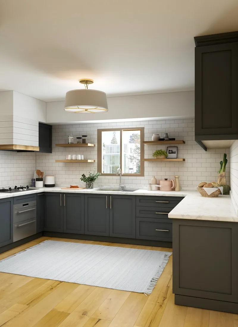 Cocina reformada moderna